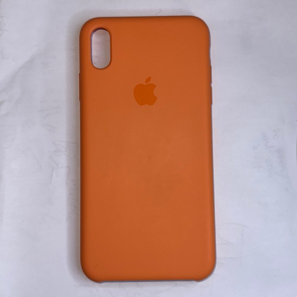 APPLE SILICONE ORANGE CREAMSICLE IPHONE XS MAX CASE